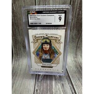 2025 Upper Deck Goodwin Champions - Memorabilia Zoe Atkin #M-ZA (MEM) CGC 9
